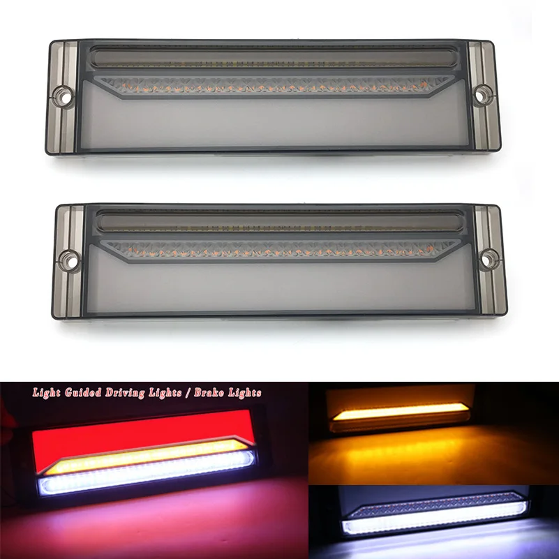 2Pcs Impermeabile Auto 147Led Fanale Posteriore Coppia Lampada Posteriore Rimorchio Barca Parti Posteriori Per Camion Rimorchio Luce Auto Indicatore D