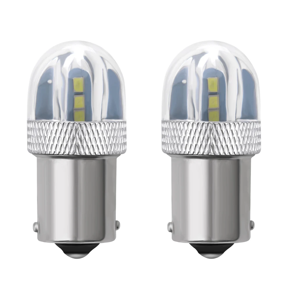 2PC LED Bulbs 3030 6SMD 1156 BA15S P21W 1157 bay15d p21/5w Turn Signal Light Auto Reversing Bulb DRL Taillight Car Styling White | Отзывы и видеообзор