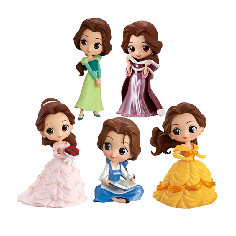 Bandai милые фигурки аниме Qposket принцесса история Белль модель игрушки подарки для