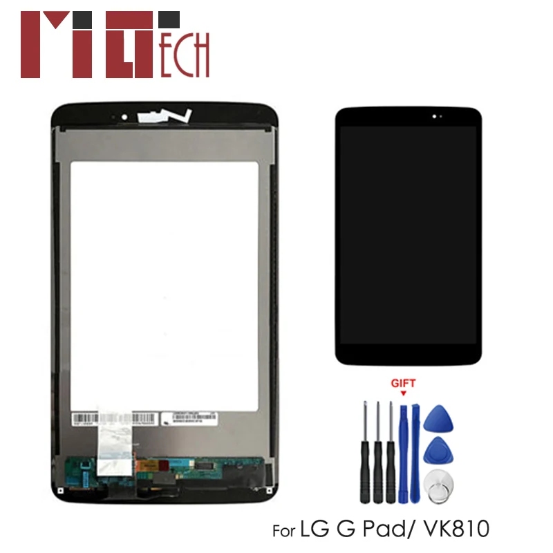 

LCD Display For LG G Pad VK810 8.3 inch Touch Screen Digitizer Sensor Panel Full Assembly Replacement Black+Tools Brand New