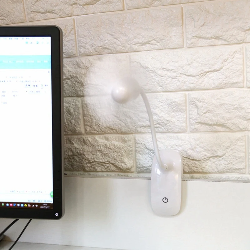 Simple And Stylish Fan Press Switch Fan Mini Charging Fan Office Desktop Clip Small Fan