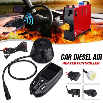 

12V 24V Two-Way Remote Control Diesel Air Parking Heater LCD Monitor Switch Parking Heater Controller W/Harness