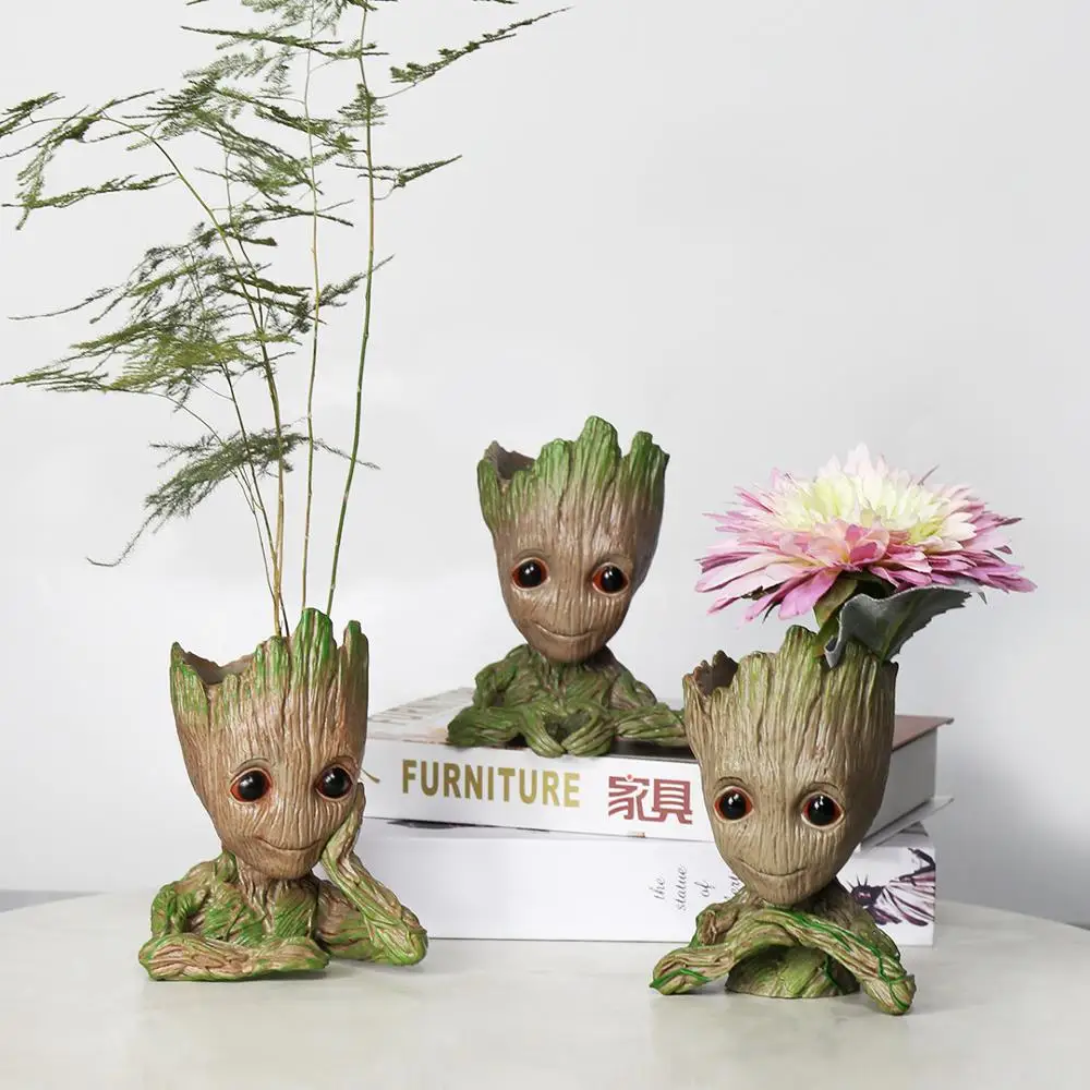 Baby-Groot-Flowerpot-Flower-Pot-Planter-Figurines-Tree-Man-Cute-Model-Pen-Pot-Accessories-Garden-Planter (1)