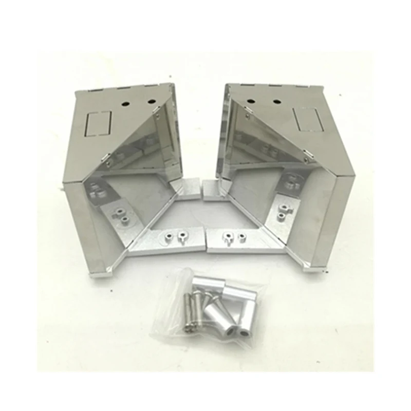 RC грузовик металлическое оборудование коробка TOOLBOX модель подходит для 1/14 весы RC игрушки тракторный прицеп TAMIYA VOLVO FH16 56360 грузовик обновленная часть - Цвет: SILVER