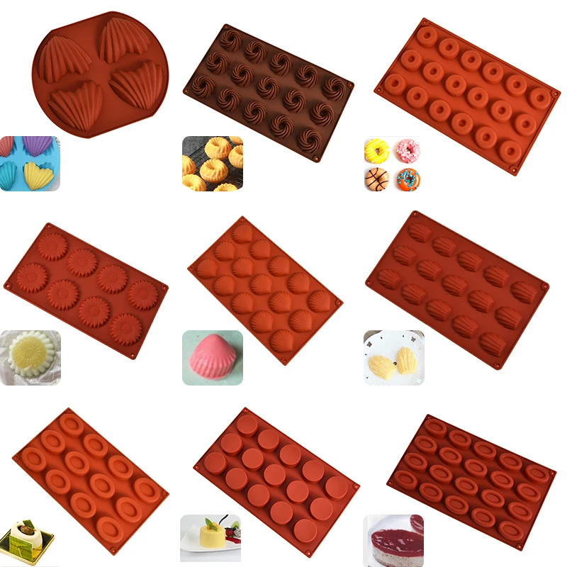 Madeleine печенье пончики силиконовая форма для торта DIY антипригарное шоколадное