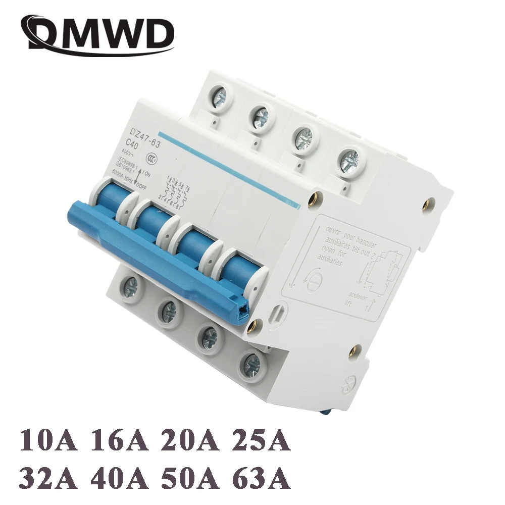 DZ47 63 10A 16A 20A 25A 63A 4P 32A 40A 50A 400 в мини выключатель MCB рубильник Chopper|Автоматические