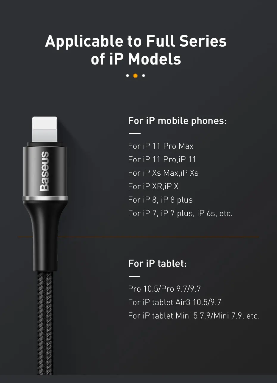 Baseus 18 Вт PD кабель для быстрой зарядки для iPhone 11 Pro Max Xs Xr usb type C для Lightning Кабель для iPhone X 8 7 Plus зарядное устройство