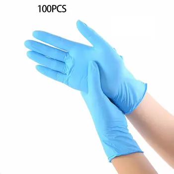 

100pcs Disposable Gloves Latex Rubber Nitrile Gloves Catering Food Dental Gloves Checking Housework Gloves