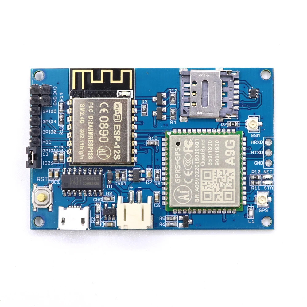 ESP8266 Nodemcu ESP-12S A9G IOT Node V1.0 модуль IOT макетная плата со всеми в одном WiFi с GSM GPRS gps антенна