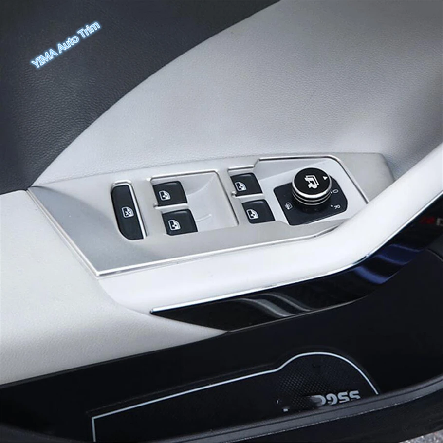 Window Switch Button / Head Light Adjust / Glove Storage Box Handle Buckle Cover Trim Fit For VW Volkswagen T-Cross 2019 - 2021