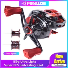 Mavllos Pioneer GBC200 металлическая катушка BFS baitcasing Рыболовная катушка Левая Правая рука 6,5: 1 Ультра светильник Низкопрофильная катушка для литья приманки