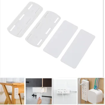 

1Pc Patch Panel Hook Punching-free Sliding Paper Towel Box Row Seat Buckle seamless adhesive hook