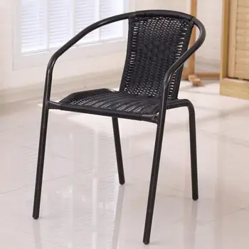 

Cane Chair Outdoor Leisure Back Chair Adult Home Office Computer Chair Dining Chair Stool Recliner Hand Knit