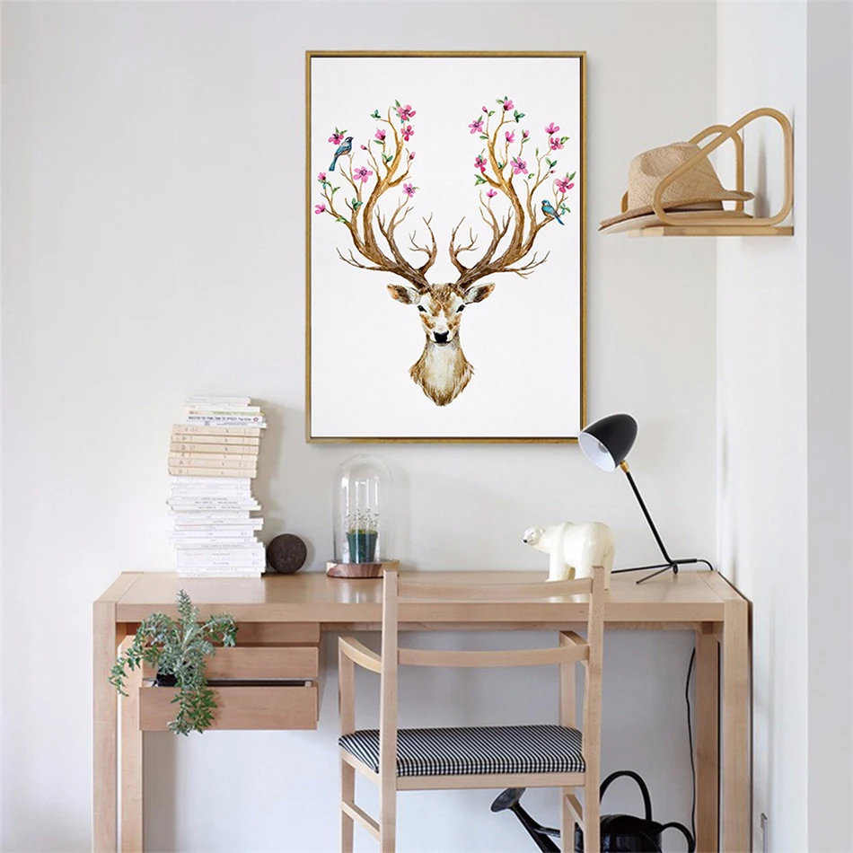 Масляная живопись VOGVIGO Deers настенная комбинированная Картина на холсте для