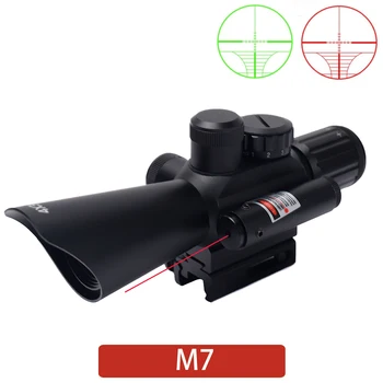 

M7 Rifle Scope Red and Green Dot Crosshair Illumination Optical Sight Rifle Air Sight Night Sight Laser Sight