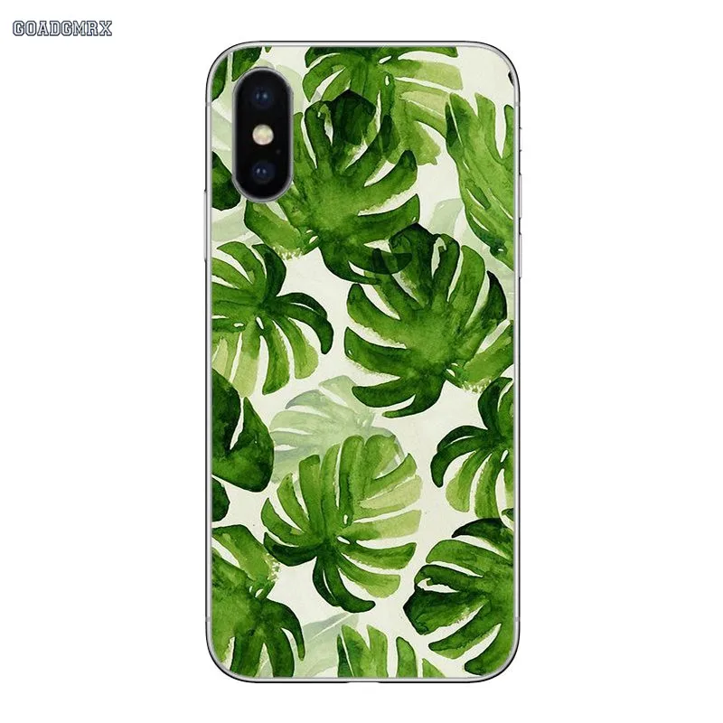 image 7 Мягкая сумка чехол для samsung Galaxy S2 S3 S4 S5 Mini S6 S7 Edge S8 S9 S10 Lite J4 J6 Plus Европа Лето растения банан лист искусство - Цвет: image 7