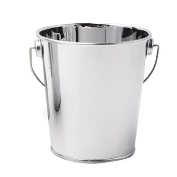 

1 pc French Fries Bucket Stainless Steel Small Ice Candy Dessert Food Barrel Hotel Restaurant Tableware Bar Ice Barrel