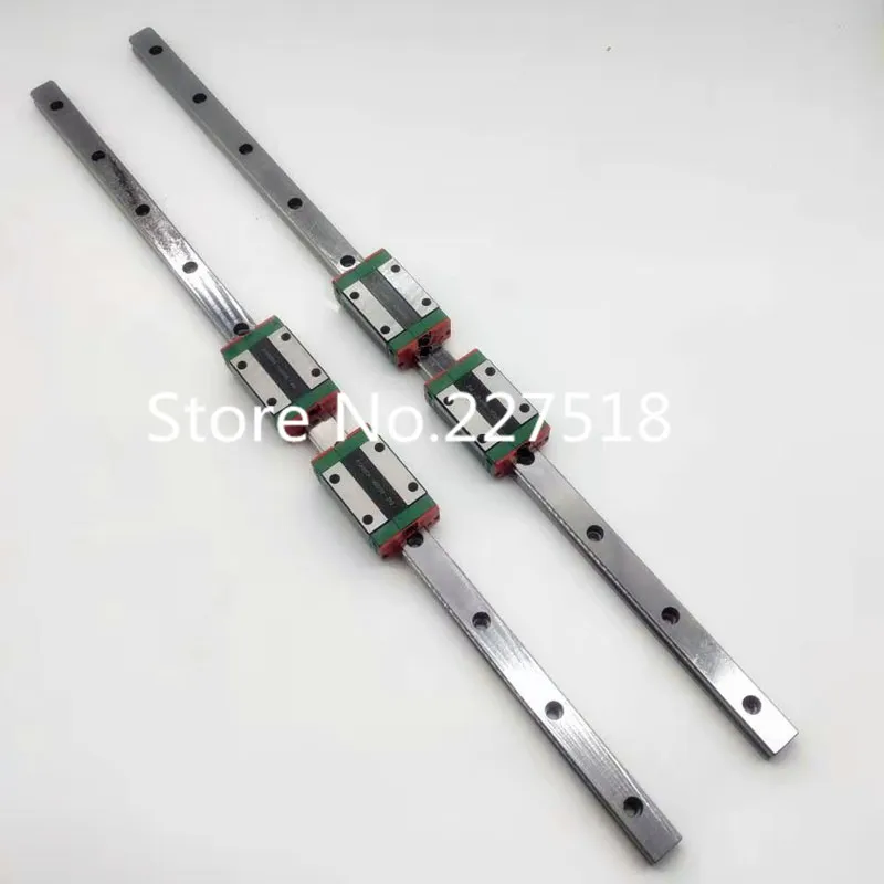 

2pcs linear rail guides EGH20 EGH20CA 350/550/1000/1500mm + 4pcs Slide Block Carriages EGH20CA/flang EGW20CV cnc components