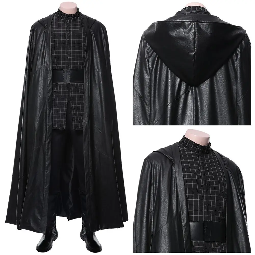 

Star Wars 9: The Rise of Skywalker Cosplay Kylo Ren Costume Ben Solo Outfit Cloak Jedi Robe Adult Men Halloween Carnival Costume