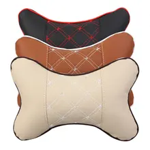 Автомобильная подушка двухсторонняя кожа шеи чехлы на автомобильные подголовники плед Подушка автомобильное сиденье Чехол Автомобильная подушка безопасности