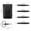 4/5Pcs Extension Tweezers Set Stainless Professional Eye Lashes Extension Tweezers Eyebrow Tongs Clip Scissors Cosmetic Tools 6