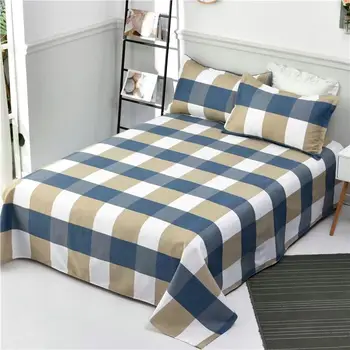 

2020 Bedding Sheet Polyester Bedsheet Home Textile Printing Flat Sheets Combed Cotton Bed Sheet+2 Pcs Pillow Cover 74*48cm