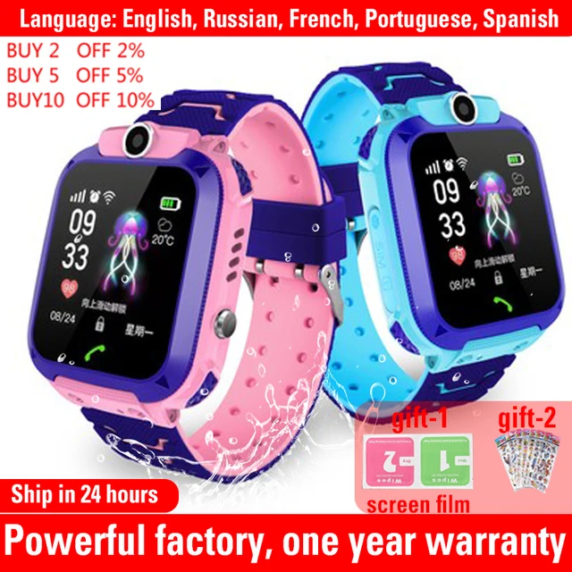 Q12 Kids Smart Watch Waterproof IP67 SOS Antil-lost phone watch Baby 2G SIM Card  Call Location Tracker child Smartwatch PK q15 1