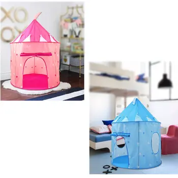 

Children'S Castle Yurt Game Tent Foldable Children'S Indoor Game House Princess Tent Children Luminous Tent