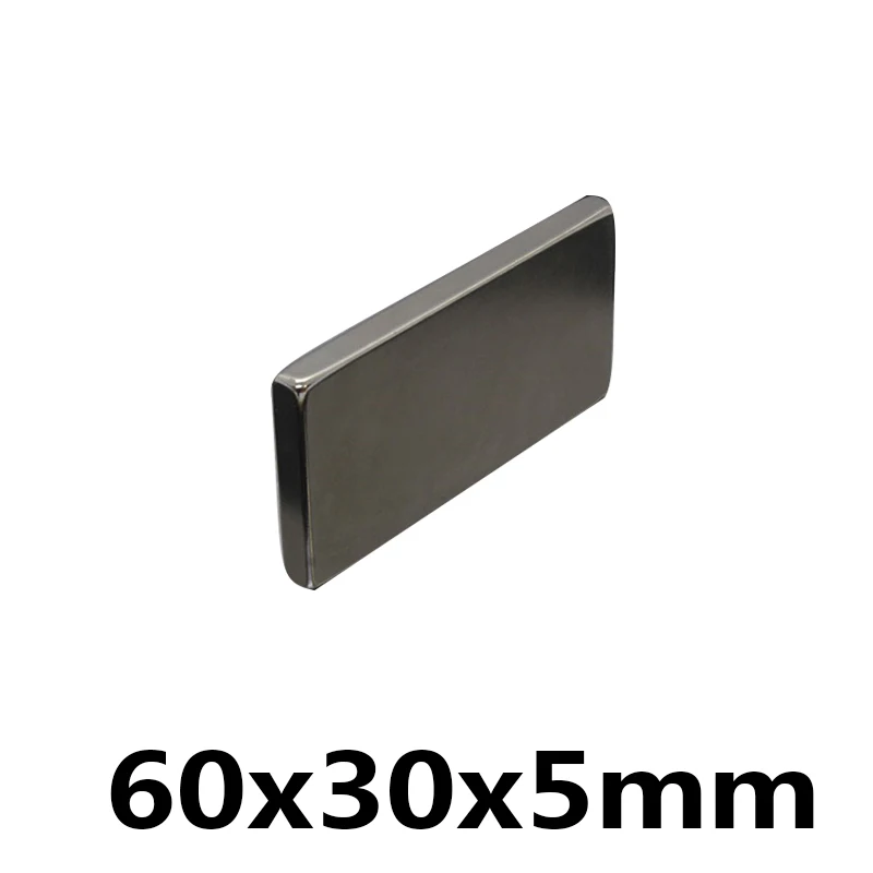 

100/200/300pcs 60x30x5mm N35 Super Strong Neodymium Magnets Block Cuboid Rare Earth 60*30*5 Magnet