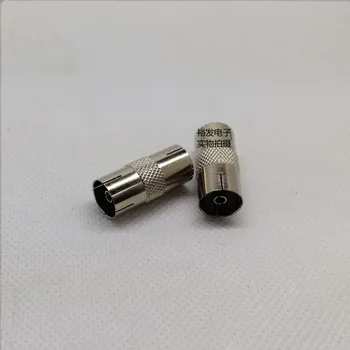 

100pcs TV TV line hole to hole TV female to female head straight connector RF line extension head / RF straight head