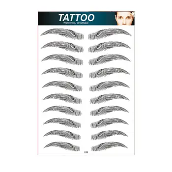 

3D Eyebrow Sticker Bionic Tattoo Semi-Permanent Water Supplies Embroidery Makeup Tattoo Waterproof Sticker Transfer Eyebrow U1I1