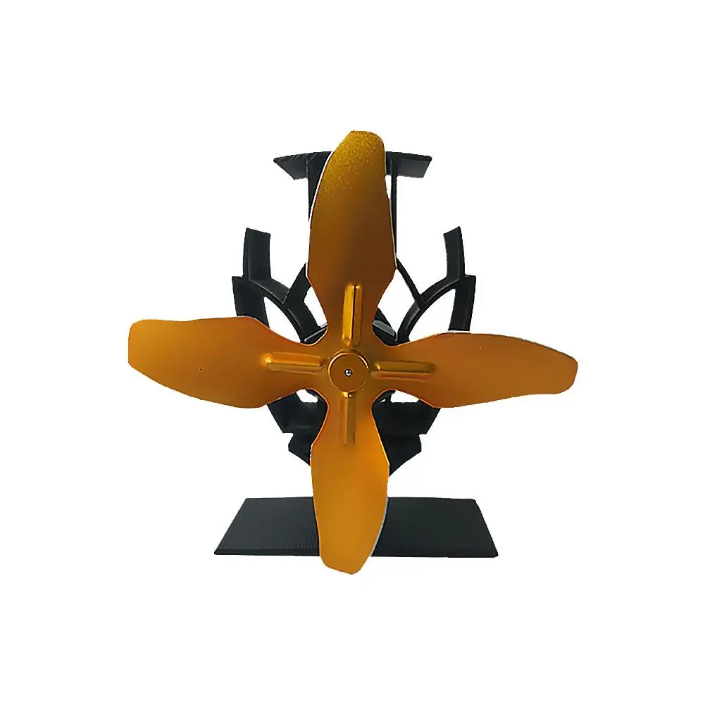 

4 Blade Stove Fan Fireplace Fan Heat Powered Log Wood Burner Eco-Friendly Fireplace fan Quiet Home Efficient Heat Distribution