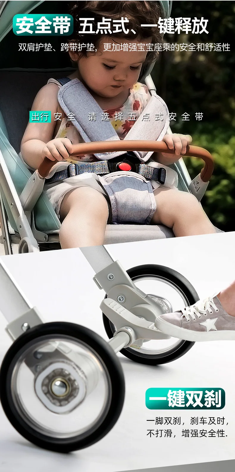 Cynebaby детская коляска, светильник складной, сидя, лежа автомобильный зонтик для младенца, простая и портативная детская тележка