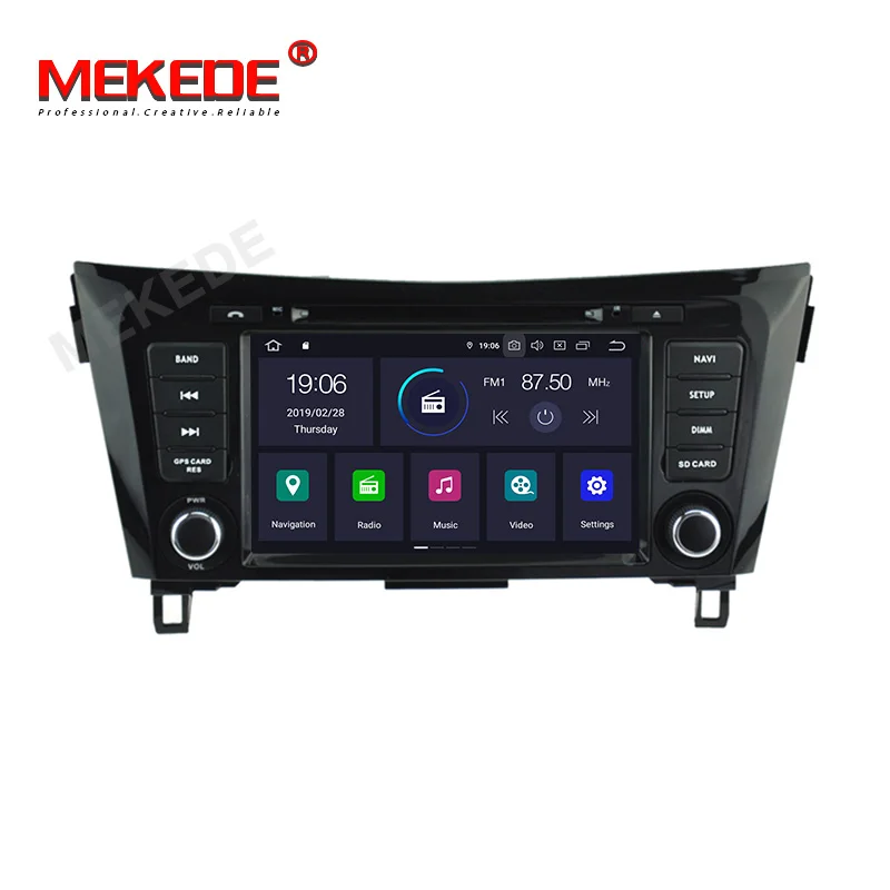 MEKEDE 8core 4G ram 64G rom HD экран автомобиля радио Android9.0 для Nissan qashqai X-Trail- gps навигатор dvd плеер