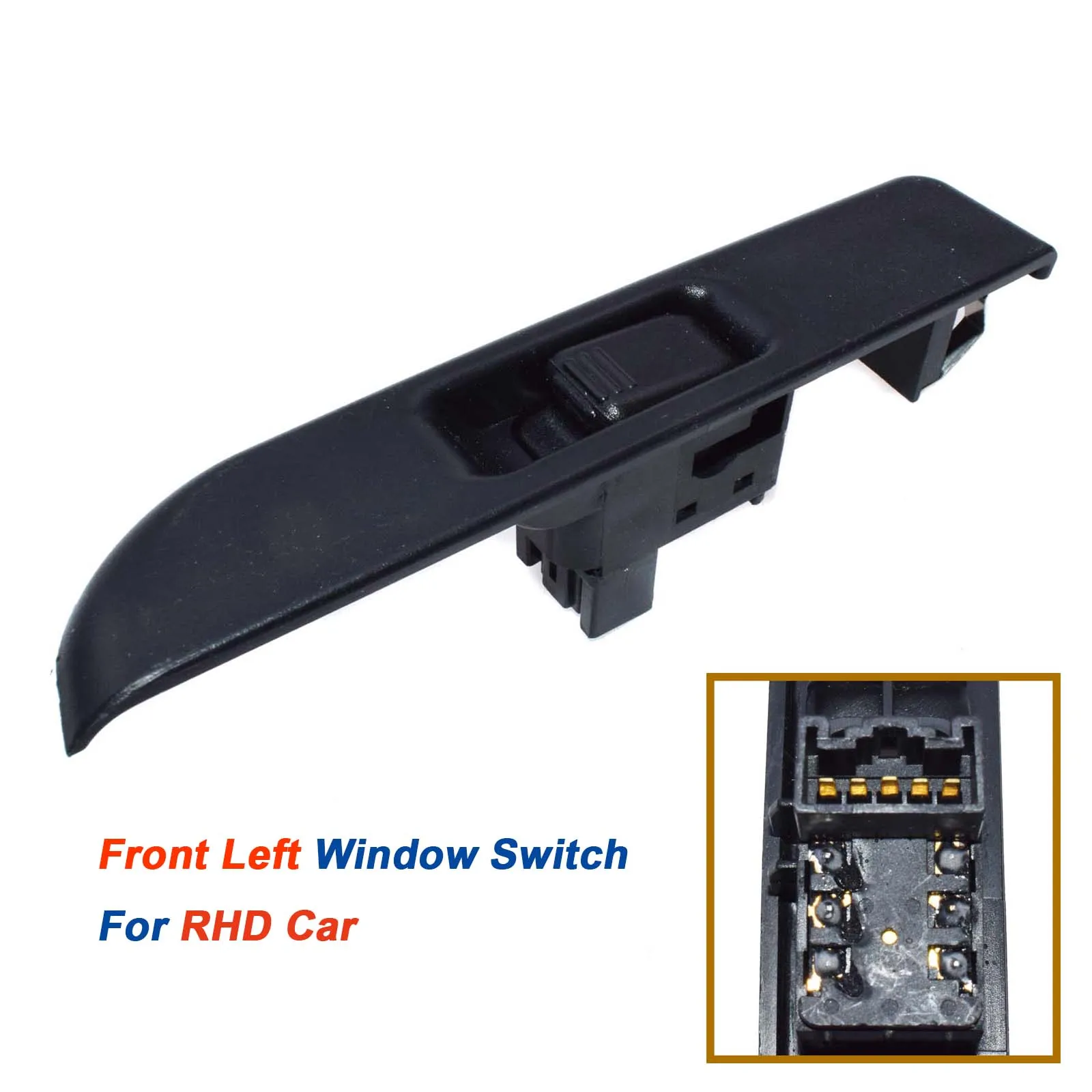 WOLFIGO LHD/RHD передний левый правый переключатель стеклоподъемника для ISUZU NPR66/70PL NKR NQR70 NHR 24V 8973151840,8981472360 98147236-0 - Цвет: Front Left RHD