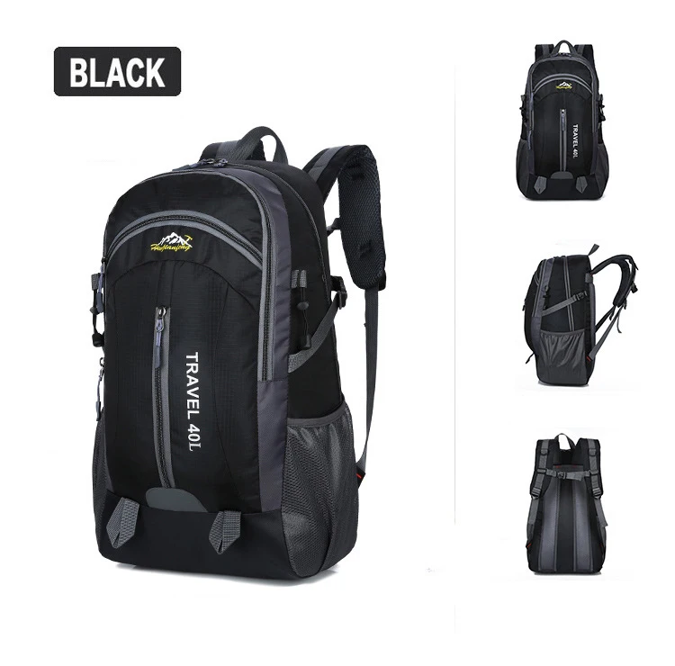 Новинка, мужской рюкзак, usb зарядка, 40л, большая вместительность, на выход, для мужчин, сумка, водонепроницаемый, на каждый день, рюкзаки, унисекс, черный, для путешествий, рюкзаки