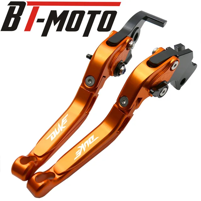 CNC aluminio motocicleta palanca para KTM Duque 125 de 200, 390 duke- de plegable ajustable alargamiento de embrague de freno palancas - Цвет: D