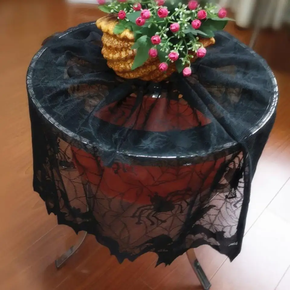 Halloween-Spinnennetz Abdeckungen – 3 Stück, 50x152 Cm | Wiederverwendbare Deko Für Lampen & Fenster