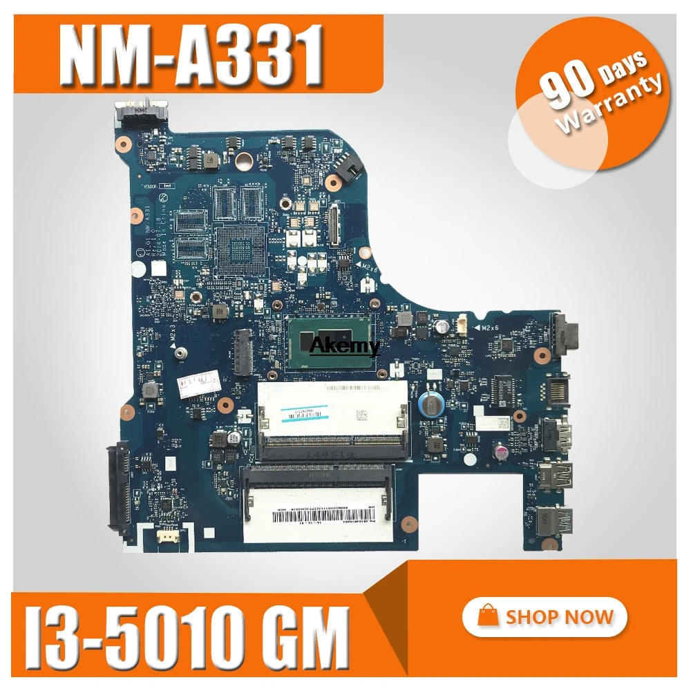 

NM-A331 motherboard Para Lenovo G70-80 B70-80 Z70-80 Z70-70 motherboard AILG NM-A331 I3-5010 CPU 100% trabalho de Teste original