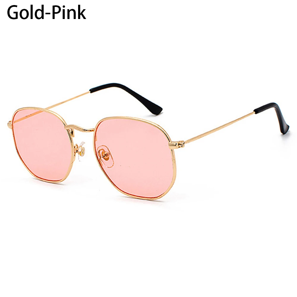 Sleek Unisex Mirrored Lens UV400 Metal Frame Sunglasses