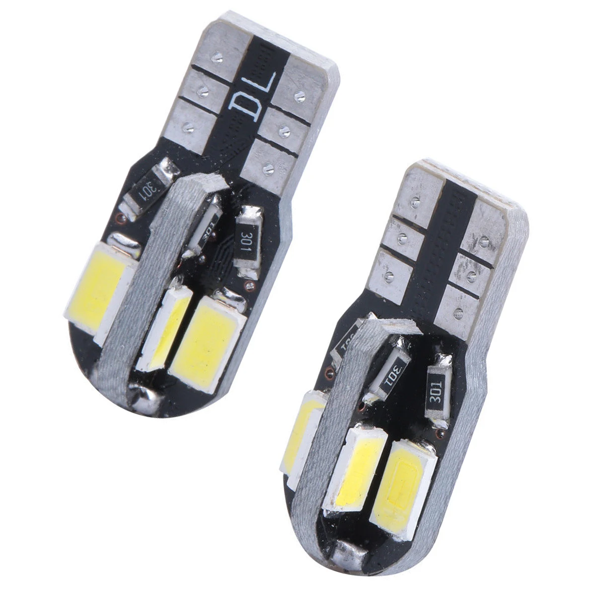 

20pcs Car 194 W5W T10 LED Lights 8 SMD 5730 LED White Bulbs Car Lights Side Wedge Light License Plate Lamp Bulb For 12V Vehicle