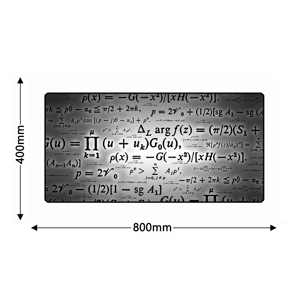 Goede 800*400 Mm Grote Muismat Geometrische Formule Schoolbord Gaming Play Bureau Laptop Natuurlijke Rubber Muis Mat Mousepad Tapis de Souris