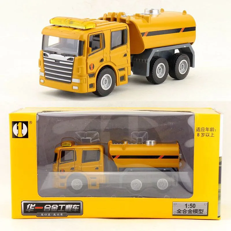 1:50 Die-Cast Collectible Engineering Vehicles Alloy Toys for Children Transport Trucks tractor Oil Tank Birthday Gift | Игрушки и хобби