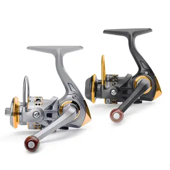 

Mini Spinning Reel Portable 12BB 5.2:1 Left Hand Metal Spool Stainless Steel Small Ice Fishing Reel