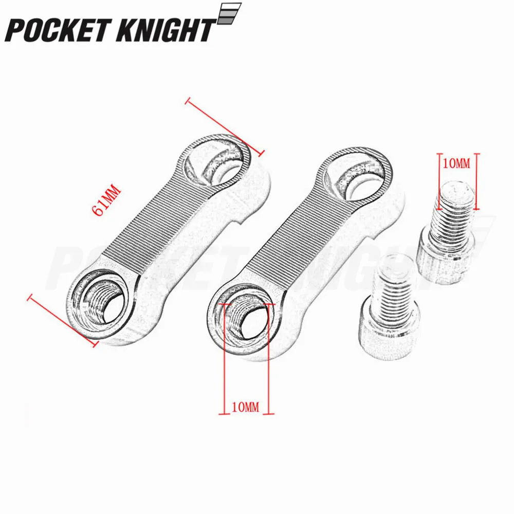 Адаптер удлинитель для зеркала HONDA CB1000R CB600F Hornet CB600 CB900 CB1300SF CB750 CB400|Накладки и
