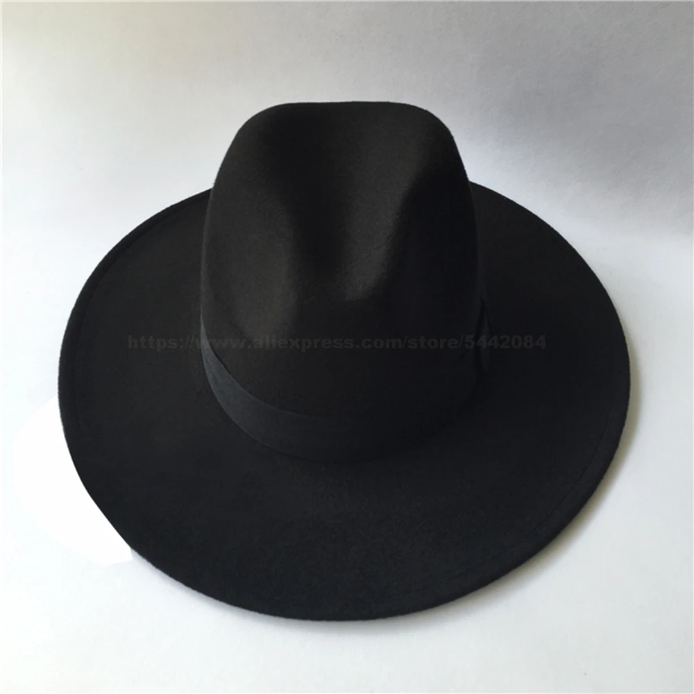 MJ Майкл Джексон шляпа Billie Джинсовая Шляпа опасная Классическая фетровая шляпа черная шляпа карнавальный костюм реквизит#1BLJD0101