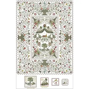 

TOP garden full of flowers pattern Counted Cross Stitch 11 14 18CT DIY Cross Stitch Kits Embroidery Needlework Sets