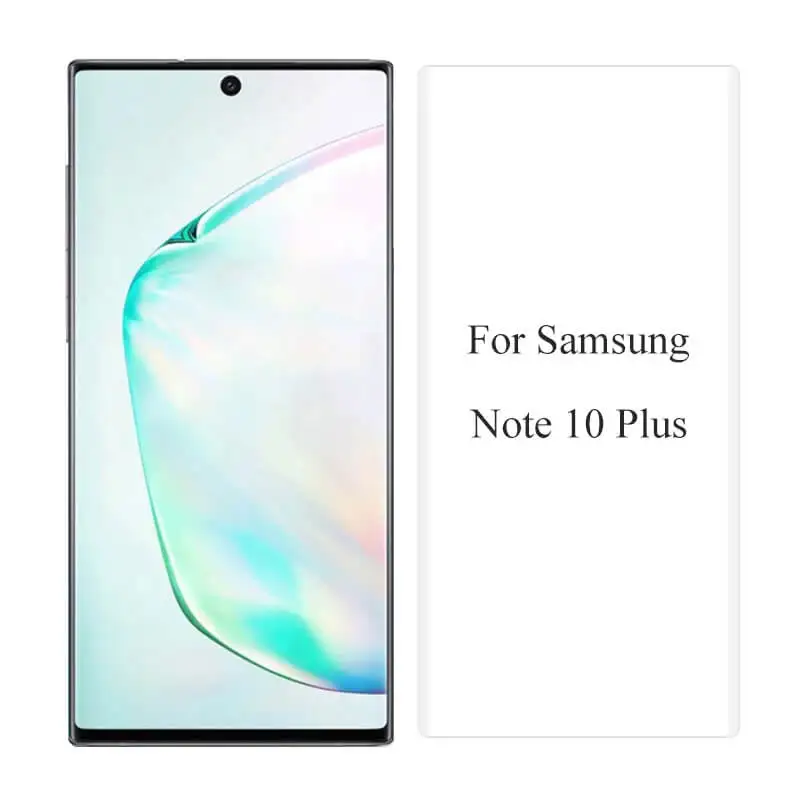 For Samsung note 10P Для samsung Galaxy S10 S9 S8 Plus, Защитное стекло для экрана, ультрафиолет, полностью покрытое клеем, гелевое нано закаленное стекло для samsung S10 S10E - Цвет: For Samsung note 10P