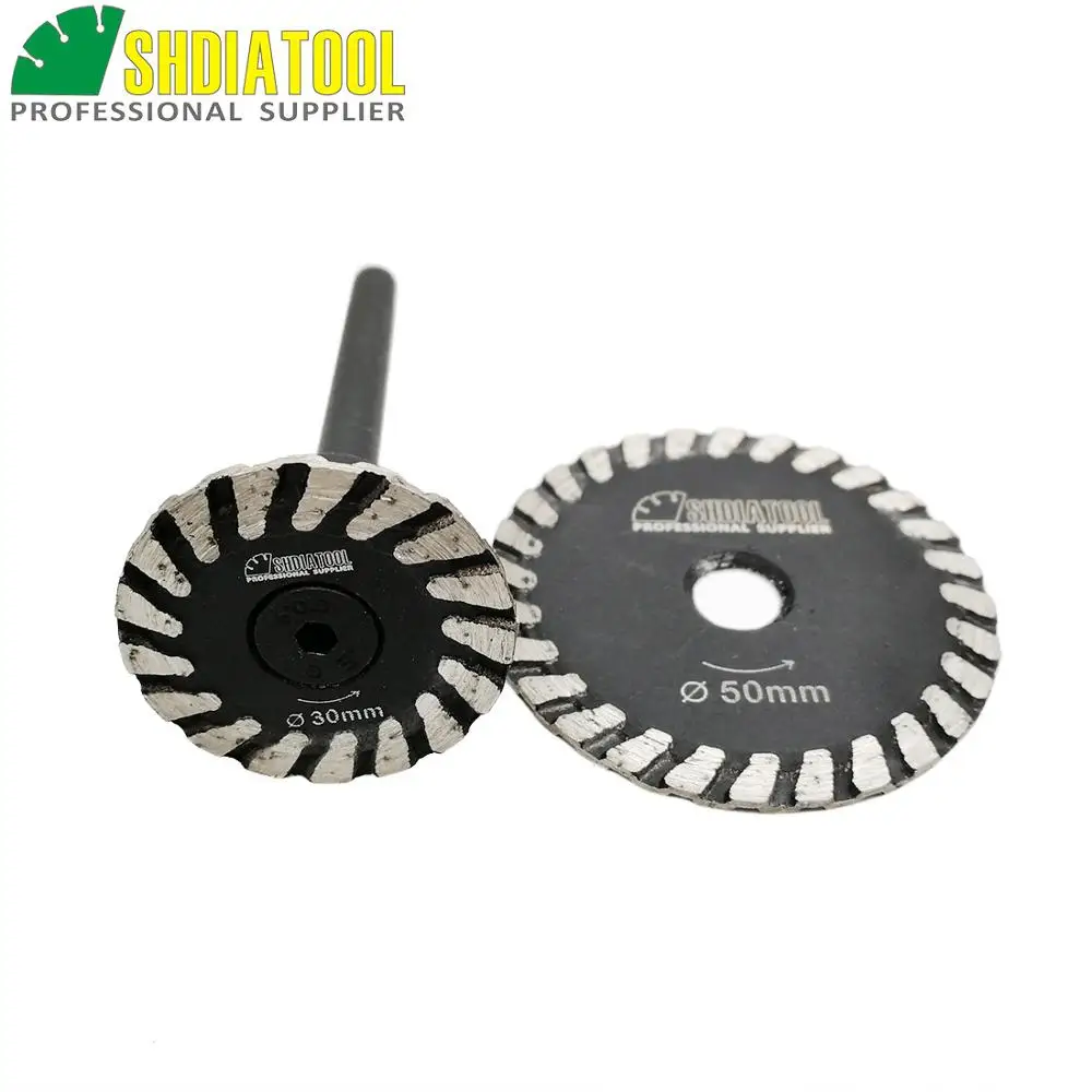 DIATOOL 1pc mini blade with removable 6mm shank and 1pc mini blade without removable 6mm shank