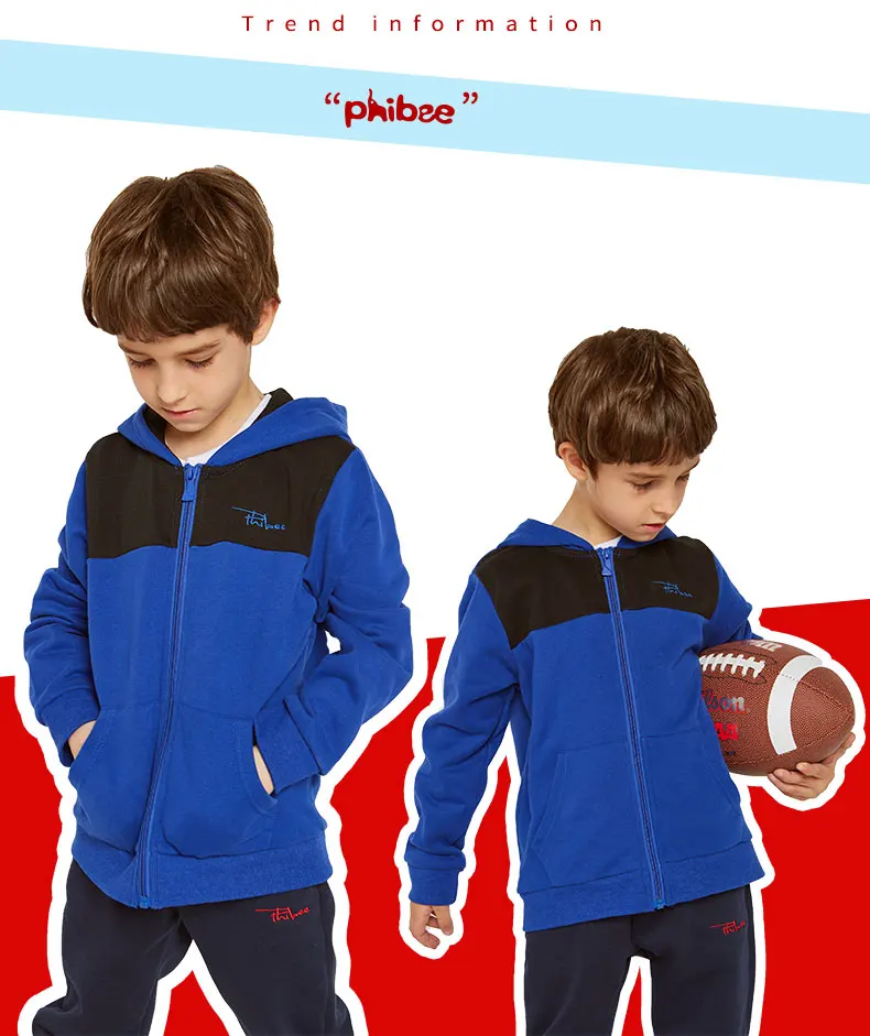 Phibee Boys Clothes Tracksuit For Boys Sports Suit Kids Clothes Fall Casual Jacket